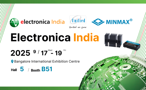 MINMAX at 2025 electronica India| Visit us at Hall 5, Booth B51!