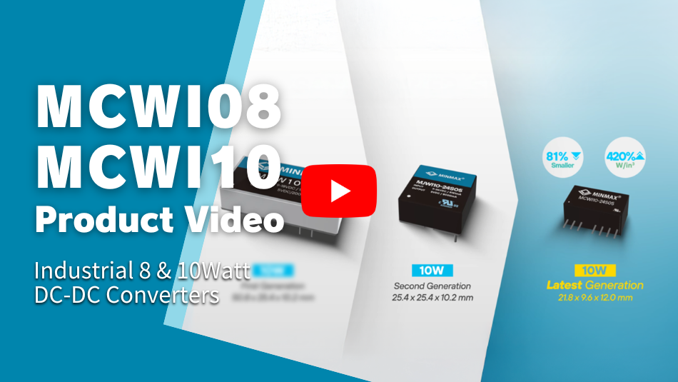 Space-Constrained? No Compromises! 8W & 10W Isolated DC-DC Converters — MCWI08 & MCWI10